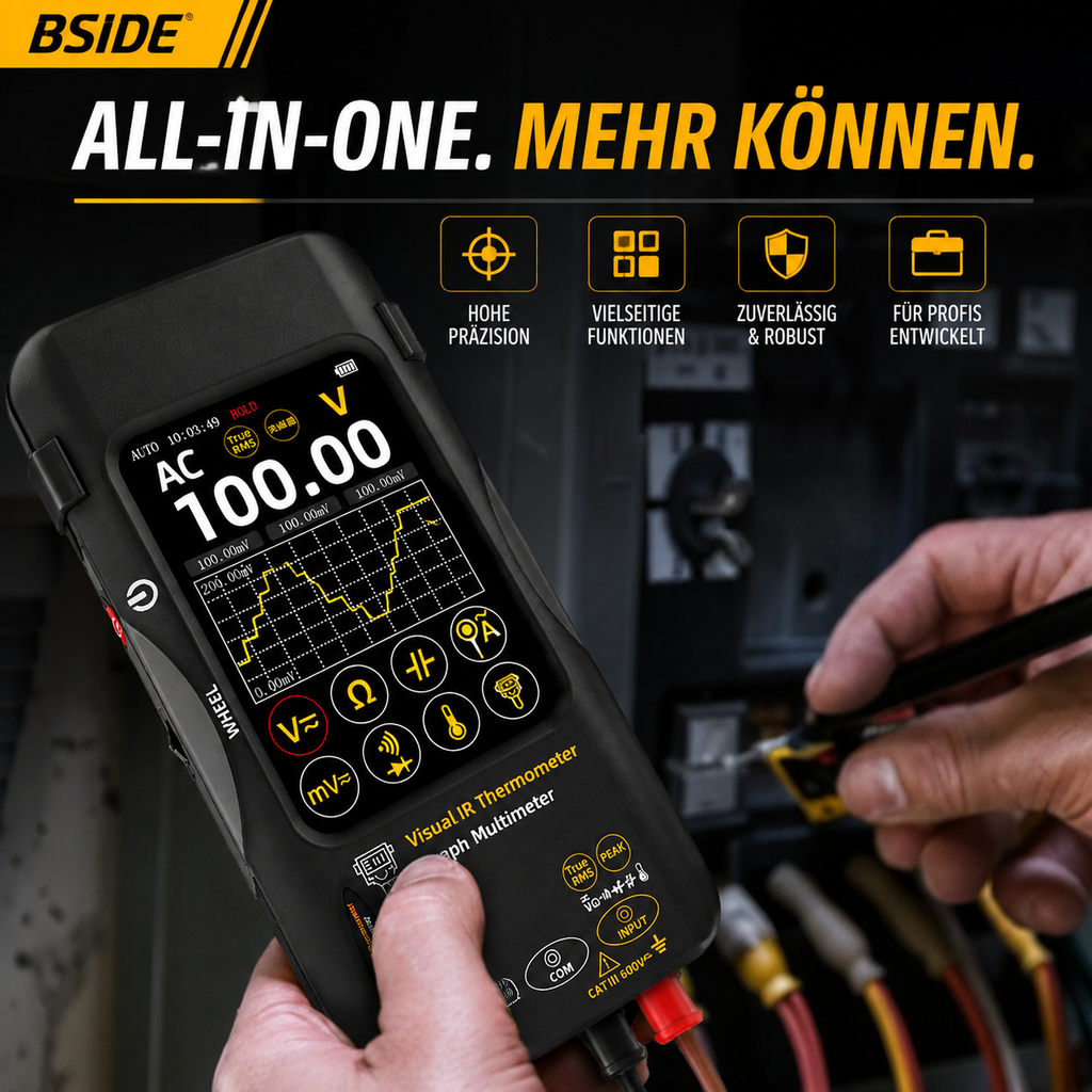 BSIDE SH9 Wärmebild-Multimeter, hochpräzise, multifunktional, tragbar, für industrielle Leckageerkennung, elektronische Reparatur, Thermometer